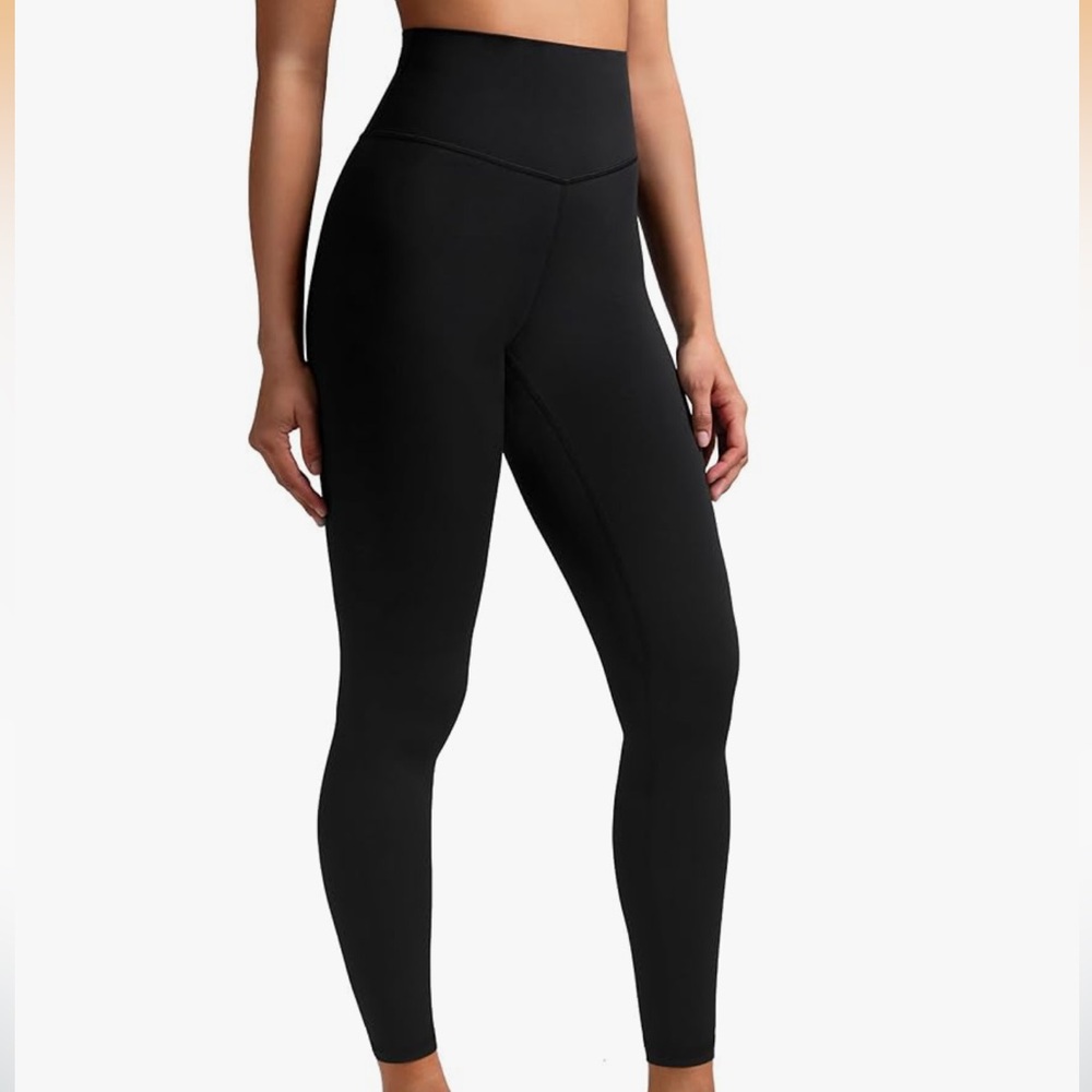 Colorfulkoala High Waisted Tummy Control Workout Leggings Black Medium
